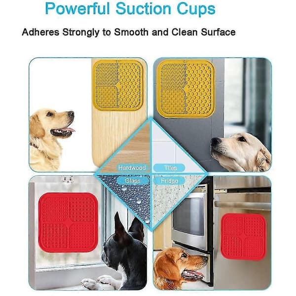 Slikkemåtte til hunde og katte 2 stk., langsom foderstation til hunde for at mindske kedsomhed style 1