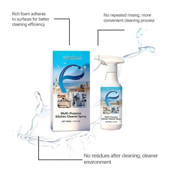 All-purpose cleaner and disinfectant for the kitchen Plant-based & Safe for sticky kitchen cabinets