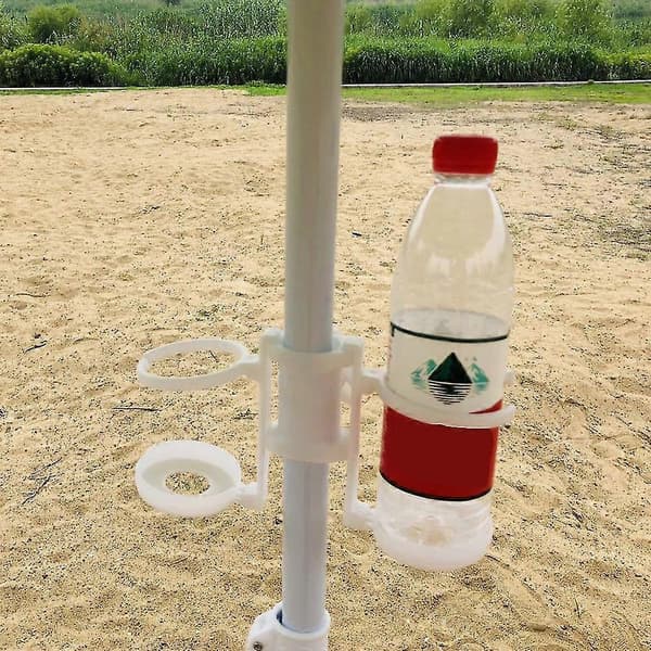 Bærbar strandparaply koppholder multifunksjonell kaffedrikkeflaskeholder for