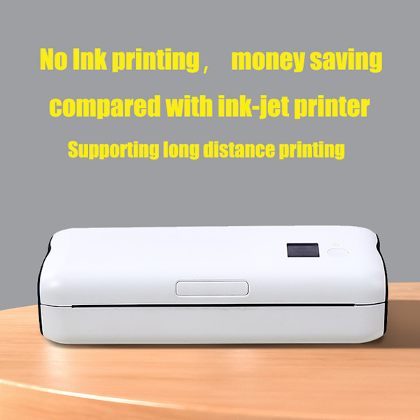 Mini Household Inkless A4 Printer Multifunctional Mobile Printer for Image Journal Only Paper 50pcs