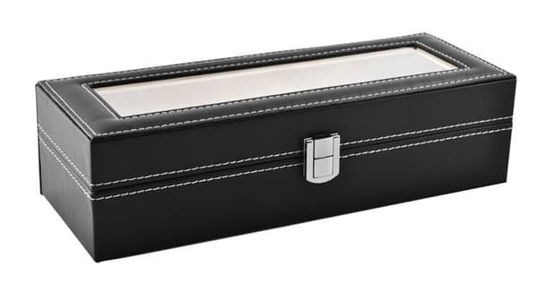 Klockbox - Kellolaatikko / Laatikko 6 kellolle Svart black