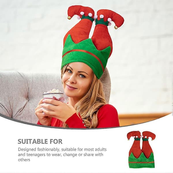Kreativ julehat unik nissebensformet hat til dekoration 3 stk. julefest