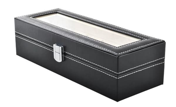 Klockbox - Kellolaatikko / Laatikko 6 kellolle Svart black