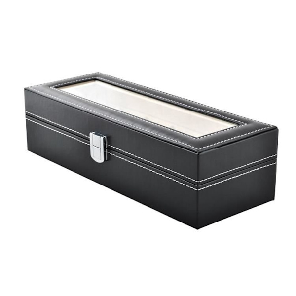 Klockbox - Klocklåda / Låda för 6 klockor Svart black
