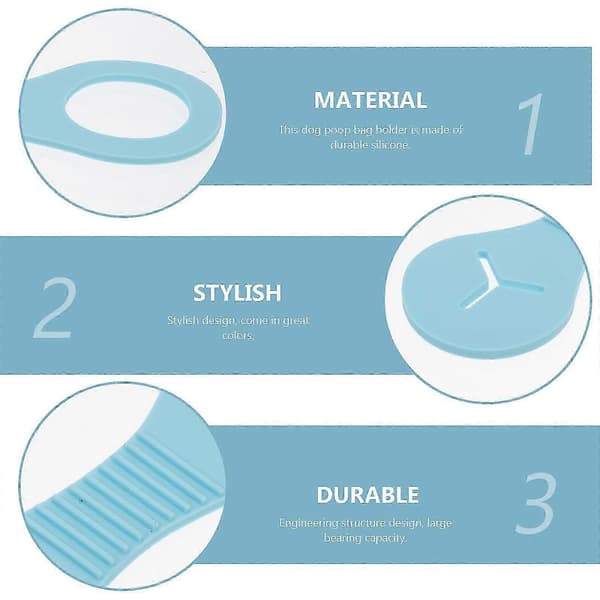 Hundeposeholder | PVC | Til hundeluftning | Inkluderer 6 håndfrie poser
