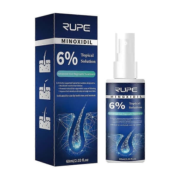 Minoxidil 6% Håråterväxtlösning - Topisk, Spray, Unisex