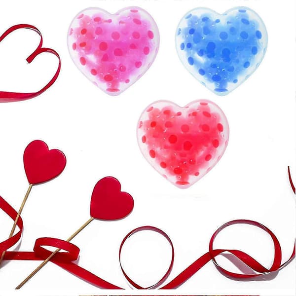 Valentinsdag 24 STK Hjerte Kærlighed Perle Stressbolde til Børn - 3,5 cm multicolour
