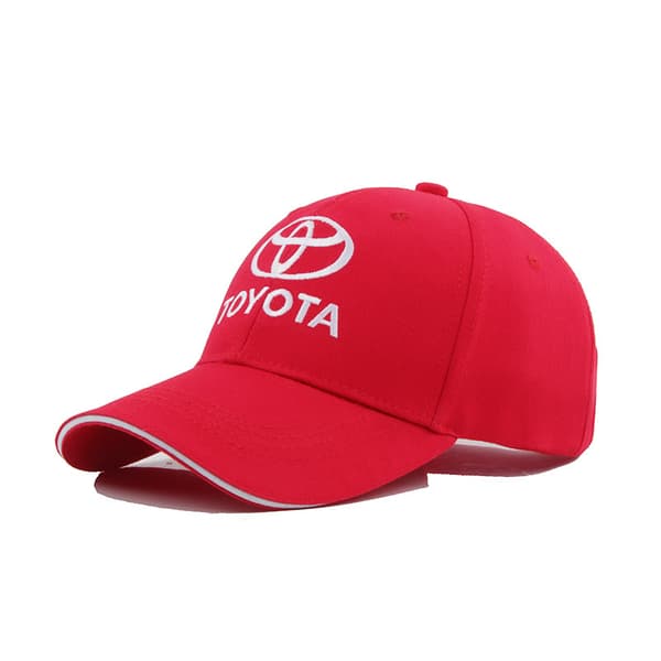 Toyota-logo brodert caps Röd