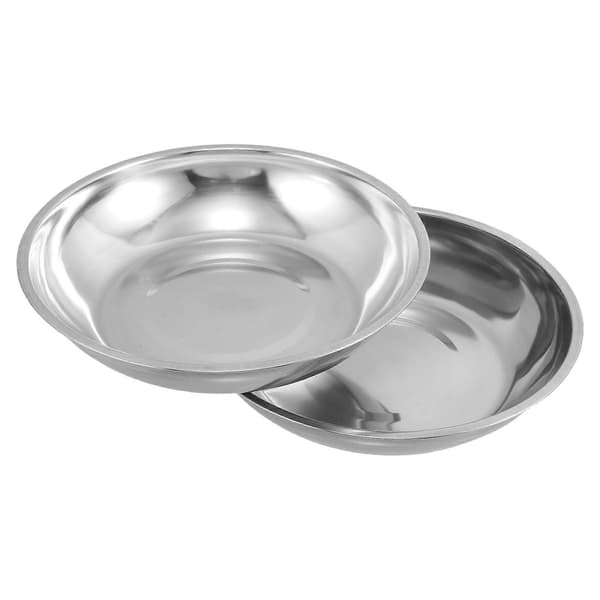 Vægtskål til mekanisk vægt 2 stk. sølv rustfrit stål til hjemmebrug 25.00X25.00X5.00CM Silver