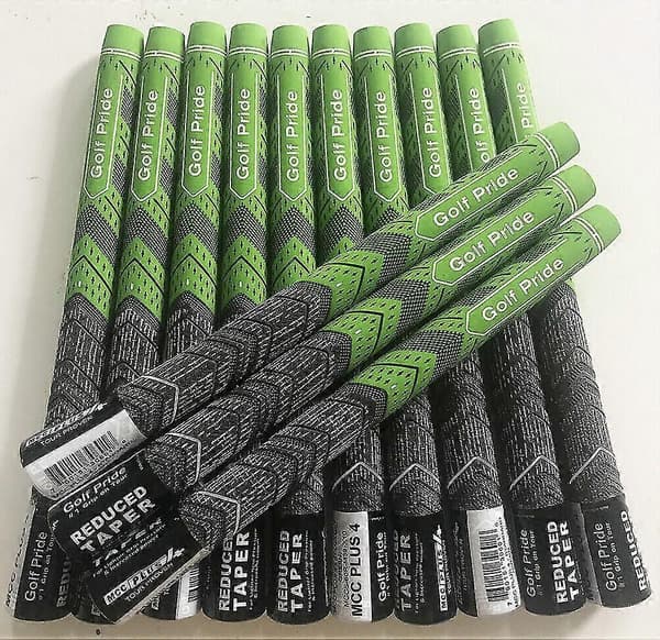 13 stk Golf Pride MCC PLUS 4 Golfgreb Standardstørrelse Mellemstørrelse Grøn Green Midsize