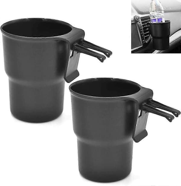 2x Bil Universal Drikkeholder Flaskeholder Kopholder Biltilbehør