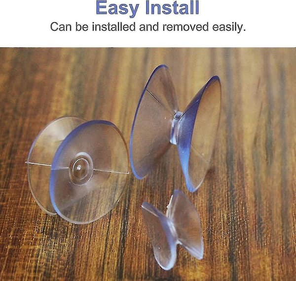 10 Pcs Double-Sided Suction Cups Non-Slip Double-Sided Suction Cups Transparent Table Spacers For Glass Tops 30MM
