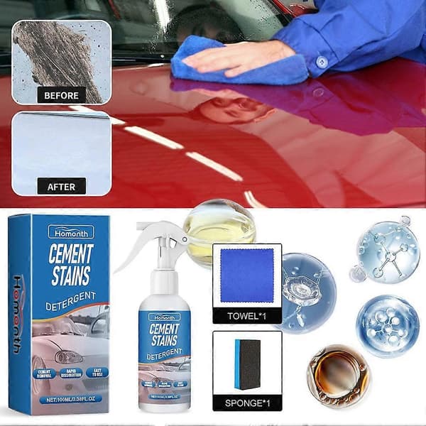 Bilsementfjerner Spray Kit Sementfjerningsspray Betongflekkfjerning