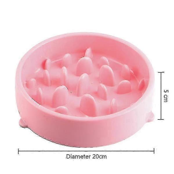 Slow Feeder hundeskål, hundeskål til kæledyr, sjov foderstation pink