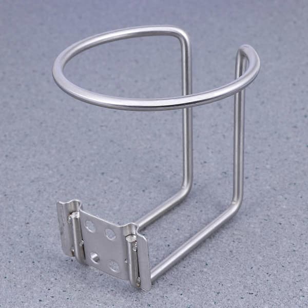 2 stk. rustfrit stål anti-tilt kopholder til båd, yacht, lastbil, autocamper (7,5 cm)