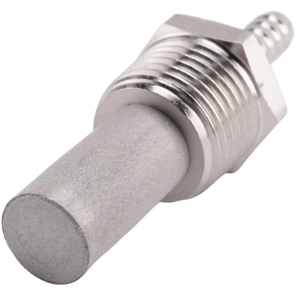 5X Hjemmebrygning Inline Iltning Diffusionssten Beluftningssten 1/2 Npt Karboneringssten Silver