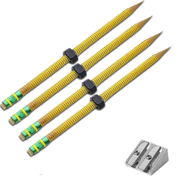 ADHD blyantfidget for fokus og stresslindring, 2 stk gjenget design 4PCS