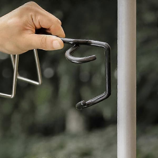 Campingkoppholder for utendørs fotturer, riller design, rustfritt stål teltlys