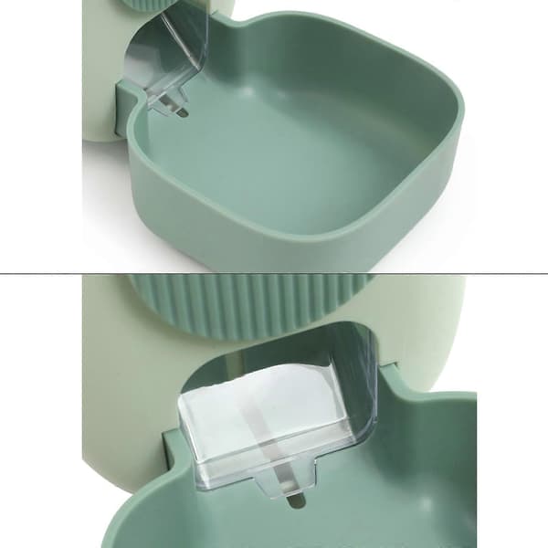 Kæledyrsfoder- og vandautomat Selvdispenserende tyngdekraftsfodring Automatiske foderautomater 850ml foder 800ml vand Hundekatte madskål GN2