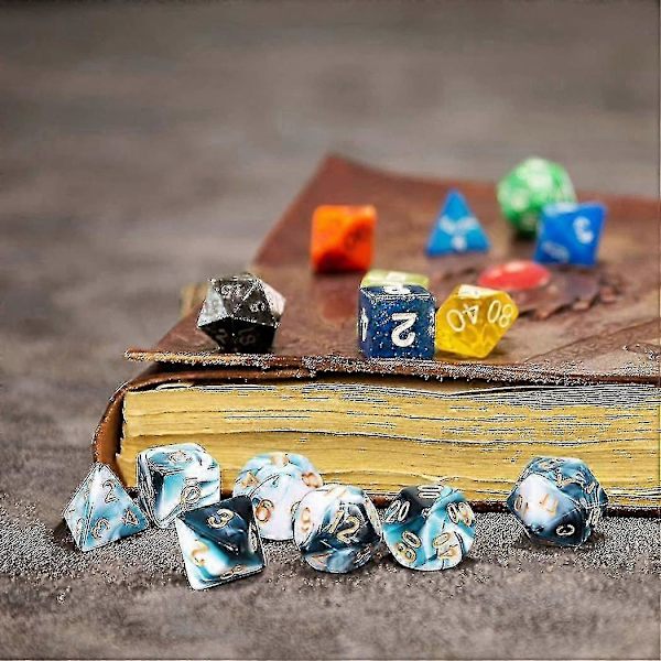 7 deler terning sett Polyhedral terning sett Rollespill terninger sett for Dnd Pathfinder Rollespill Rpg 2025