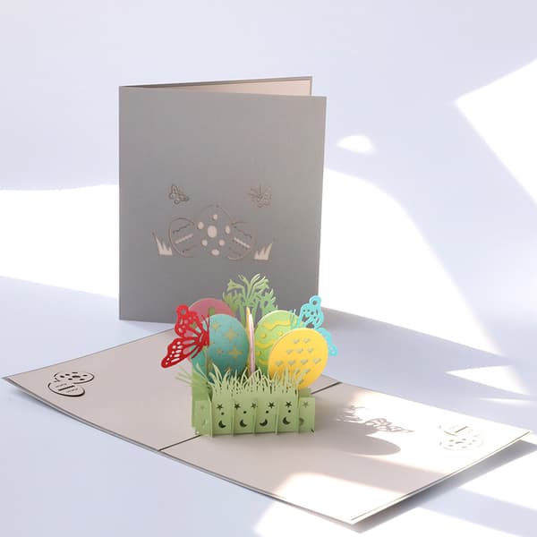 Easter Card, 3D Pop Up Easter Card Easter Day Greeting Card, Envelope Included (Easter)