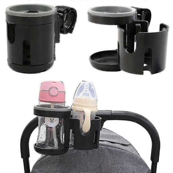 Universell koppholder for barnevogn, dobbel flaskeholder, tilbehør til barnevogn