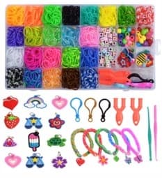 Loom Bands Kit - 1500 stk og massevis av tilbehør. multifärg multicolor