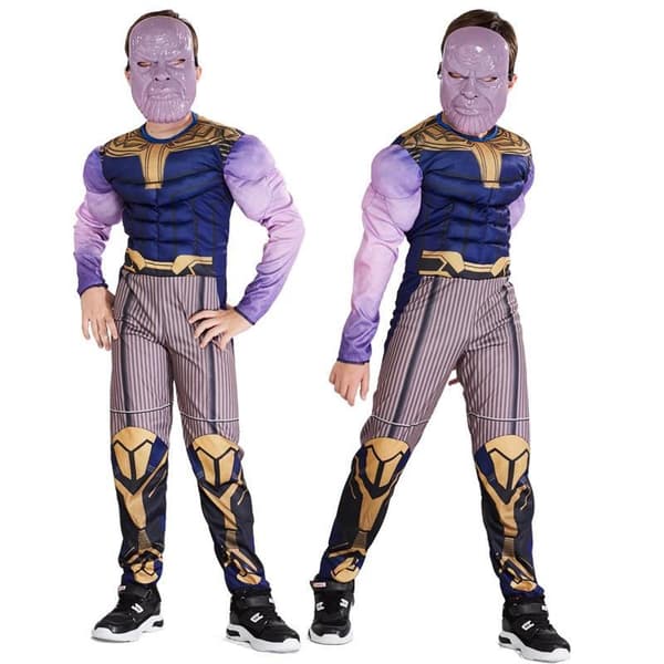 Thanos Deluxe -naamiaisasu Halloween monivärinen