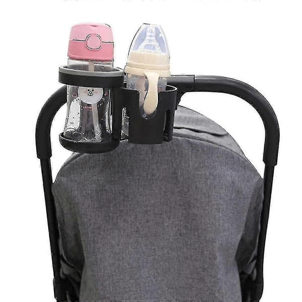 Universell koppholder for barnevogn, dobbel flaskeholder, tilbehør til barnevogn