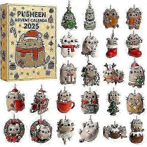 Jule-adventskalender dekoration akryl fuld stil A