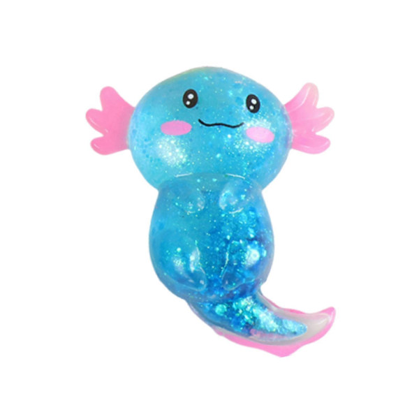 Salamander klämleksak – sensorisk boll för lindring Blue