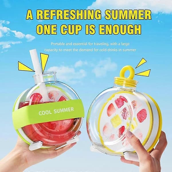 My Crush Cup Ice 2 i 1 Cool Summer Ice Bottle Cup, Bærbar isbitformkopp