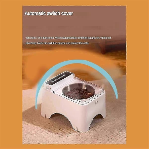 2025 Smart Katte-skål med infrarød sensor og automatisk låg - Anti-mus foderautomat til katte og hunde