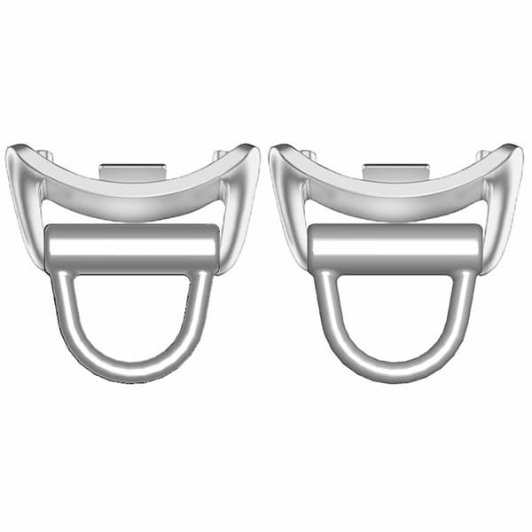 1 par Xiaomi Smart Band 8 urrem metalforbindelse DIY-designet armbånd buet rørforbindelse - Sølv Silvergrå silver