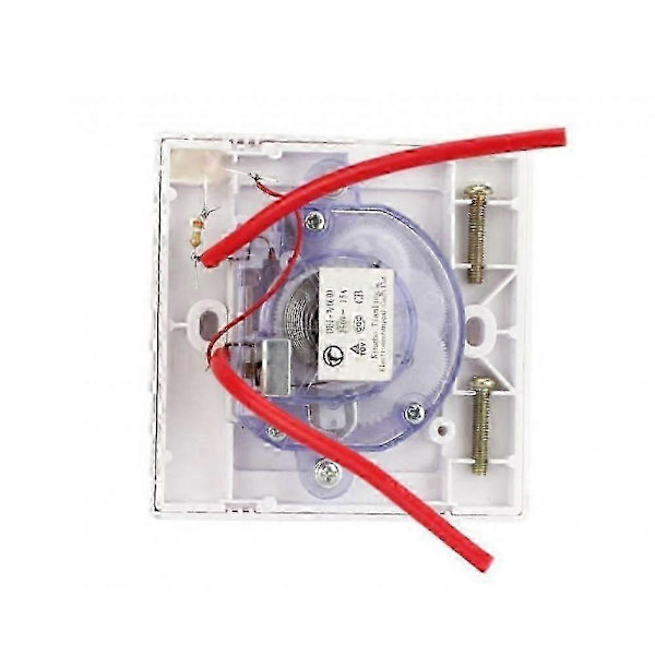 120 Min Timer Switch, AC 220V 15A Intelligent Mekanisk Nedtællingstimer Stik Tidsafbryder 86 Panel Timer Kontrolknap