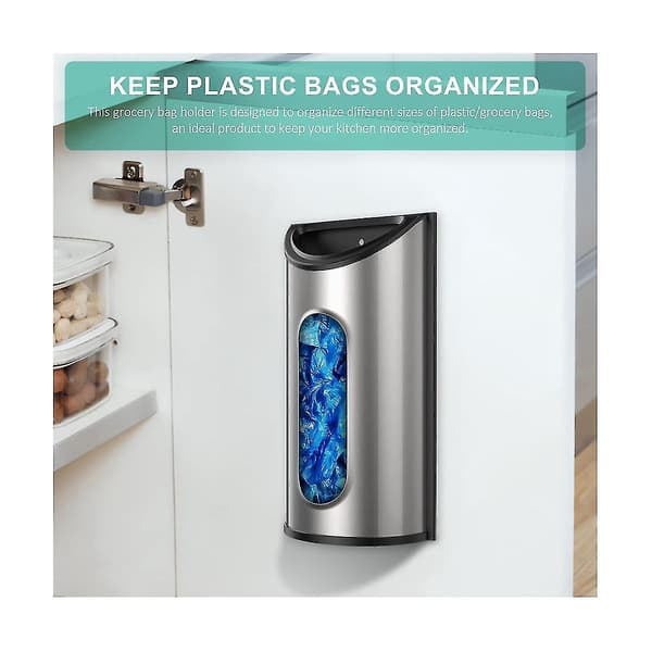 Plastikpose Organizer Køkkenposeholder Til Plastikposer Affaldsposeholder Som visas
