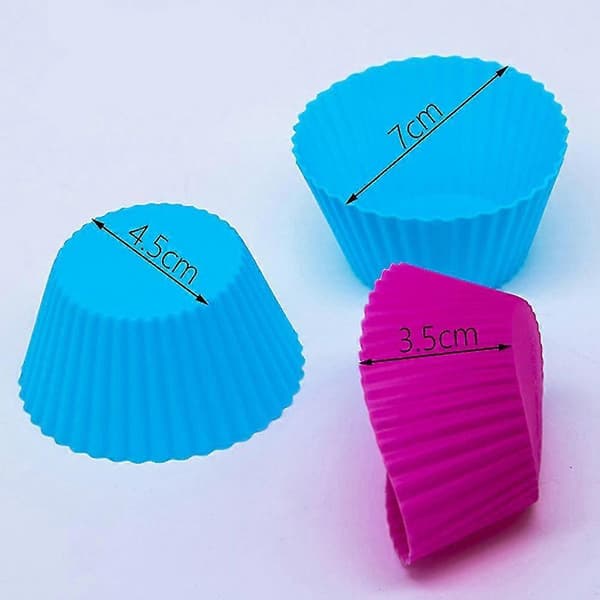 Silikone Cupcake Bageforme Genanvendelige Silikone Bageforme - Non-stick Let Rengøring Silikoneforme Til