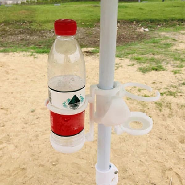 Bærbar strandparaply koppholder multifunksjonell kaffedrikkeflaskeholder for