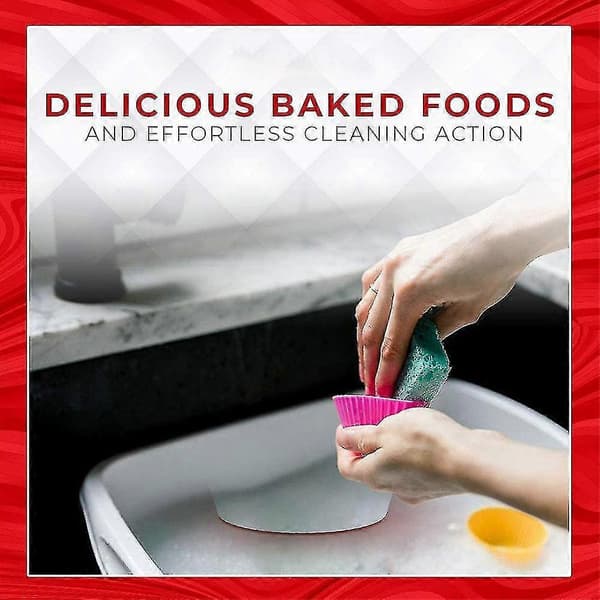 Silikon Cupcake Bakekopper Gjenbrukbare Silikon Bakekopper - Non-stick Lett Å Rengjøre Silikonkopper For