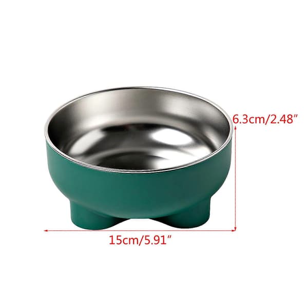 Stor foder- og vandskål til hunde med stor kapacitet til små, mellemstore og store hunde, malakitgrøn Malachite green