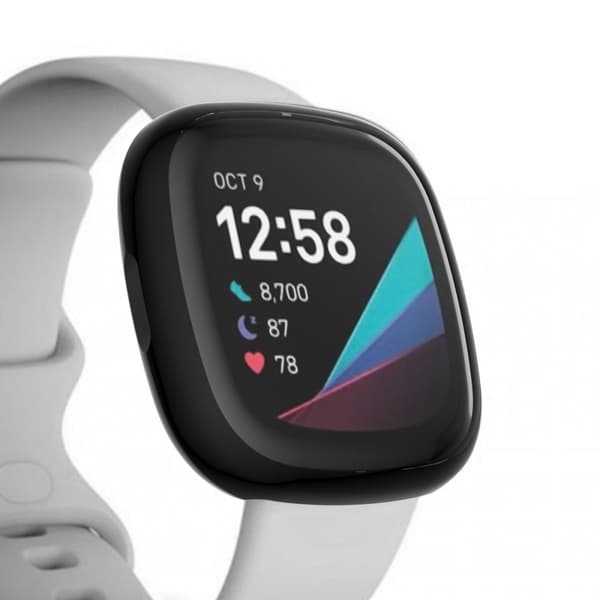 Fuld Dæknings Skal Fitbit Versa 3/Sense Sort