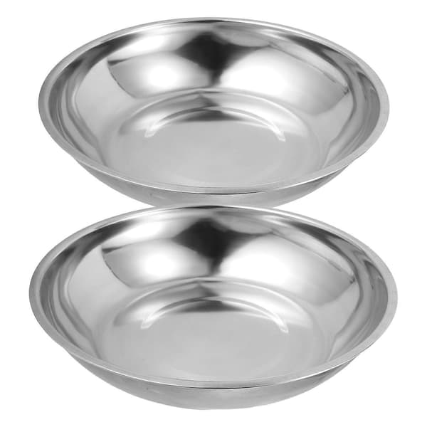 Vægtskål til mekanisk vægt 2 stk. sølv rustfrit stål til hjemmebrug 25.00X25.00X5.00CM Silver