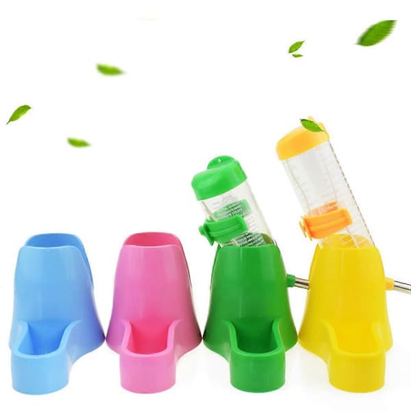 Hamster drikkeflaskeholder til kæledyr 125 ml gul dispenser