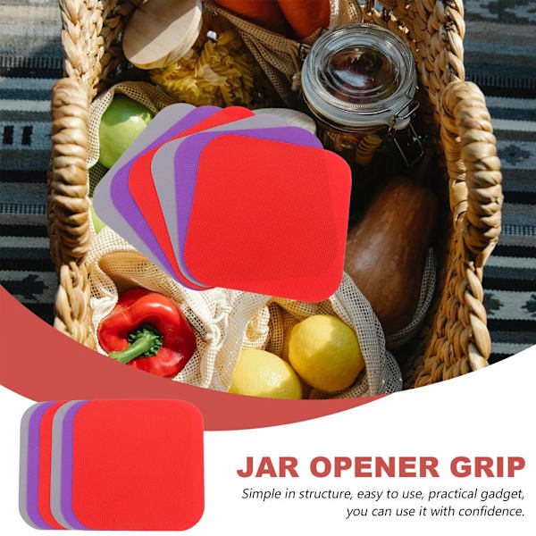 Gummigreb til at åbne dåser Dåseåbner Greb Dåselågsåbner Grebspuder Var CombinationB 4pcs