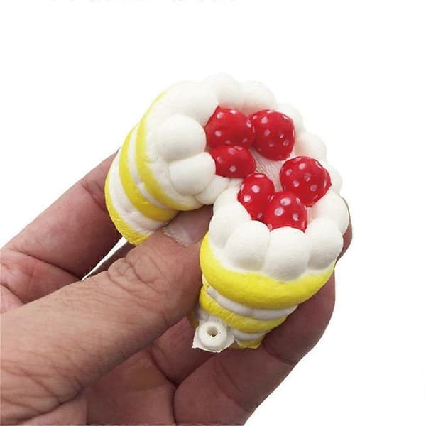 Tilbage til skolen udsalg legetøj Jordbær Mini Kage Squishy Langsomt Stigende Creme Duftende Dekompression Kur Legetøj