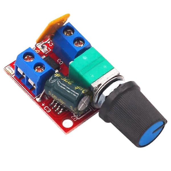 5 stk Mini DC Motor PWM Hastighetsregulator 3V-35V Hastighetskontrollbryter LED Dimmer 5A Kretskortmodul 90W Høy Hastighet DIY