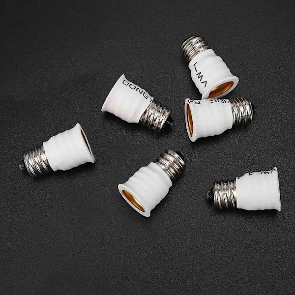 6-pack E12 to E14 White Light Bulb Converter LED Lamp Holder Lamp Adapter Socket Changer High Quality