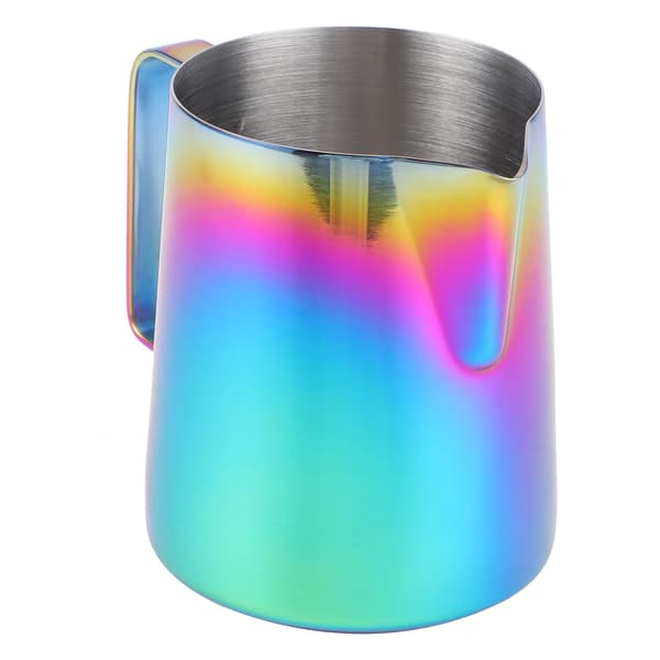 350 ml kaffekande Latte Art Making Cup Farverig mælkeskummerkande med skala