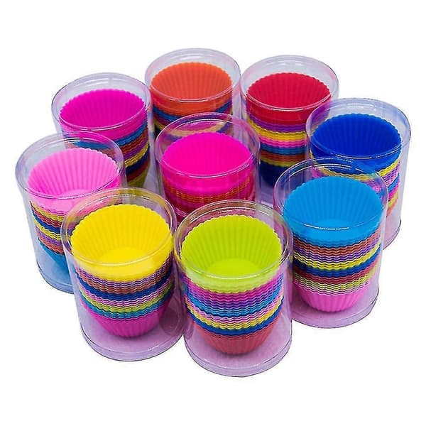 Silikone Cupcake Bageforme Genanvendelige Silikone Bageforme - Non-stick Let Rengøring Silikoneforme Til