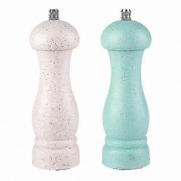 Premium justerbart salt- och pepparkvarnset i ek med påfyllningsbar design